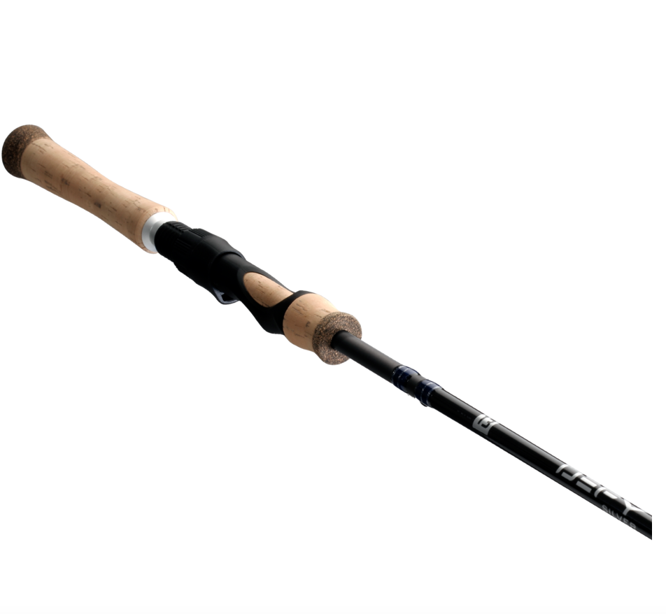 13 fishing defy silver spinning rod